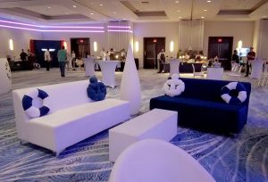 Luxury velvet lounge furniture rental Sarasota